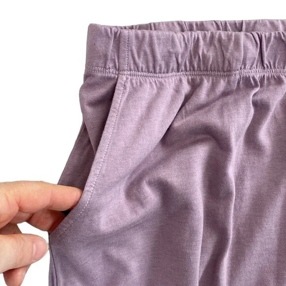 Mate the Label Lavender Tencel Organic Cotton Sleep Pant Pockets High Rise Soft - Picture 5 of 16